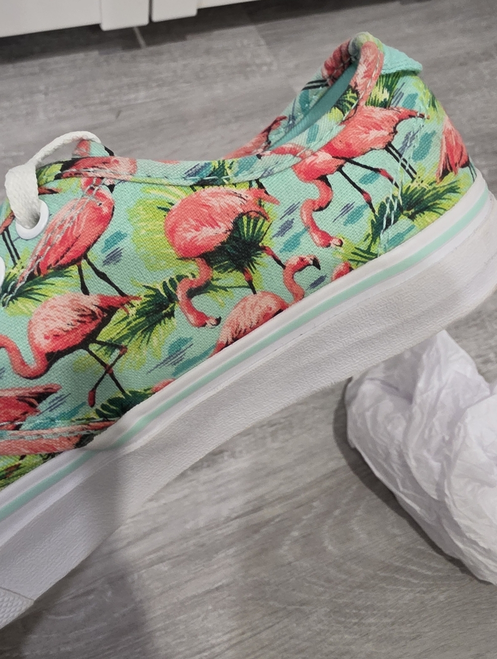 Vans Ultra Cush - Flamingo Tie Closure Shoes Sneakers Sz. 7.5 - NWOB - Picture 7 of 10